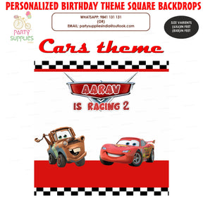 PSI Car Theme Square Backdrop