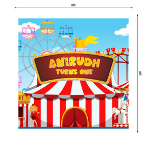 PSI Circus Theme Customized Square Backdrop