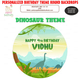 PSI Dinosaur Theme Customized Round Backdrop