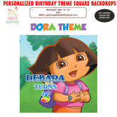 PSI Dora Theme Square Backdrop