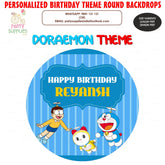 PSI Doraemon Theme Customized Round Backdrop