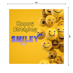 PSI Emoji Theme Customized Square Backdrop