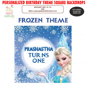 PSI Frozen Theme Square Backdrop