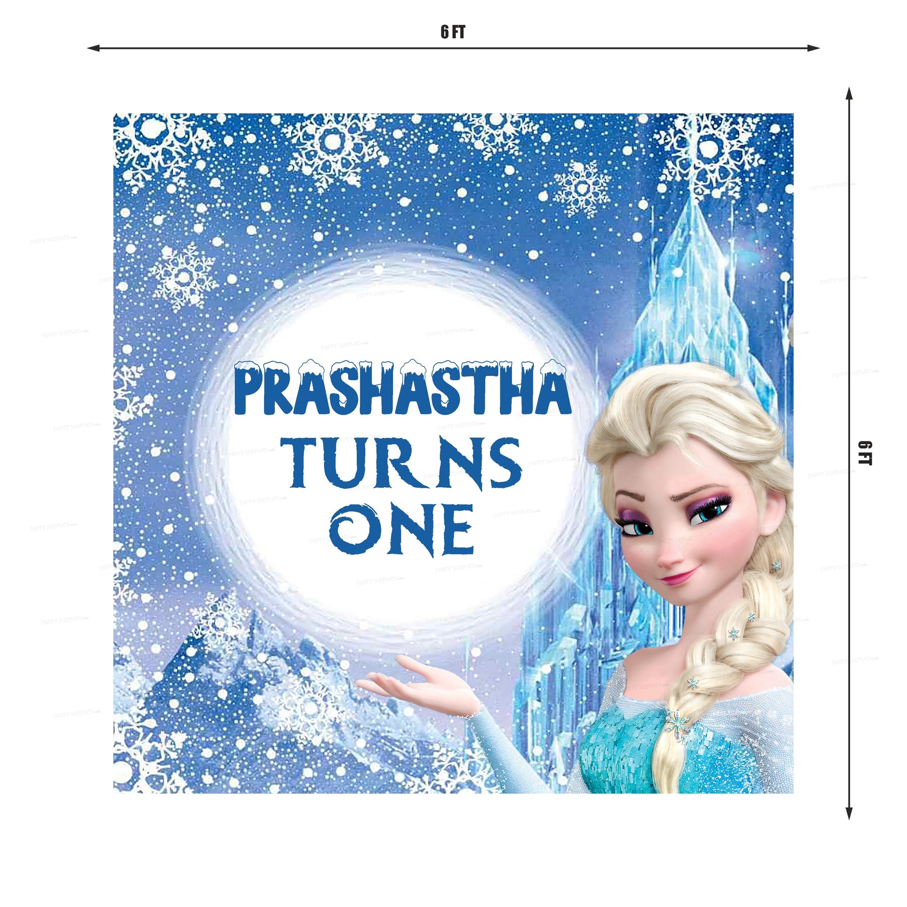 PSI Frozen Theme Square Backdrop