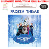 PSI Frozen Theme Customized Square Backdrop