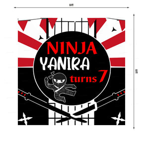 PSI Ninja Theme Personalized Square Backdrop
