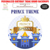 Prince Theme Customized Round Backdrop