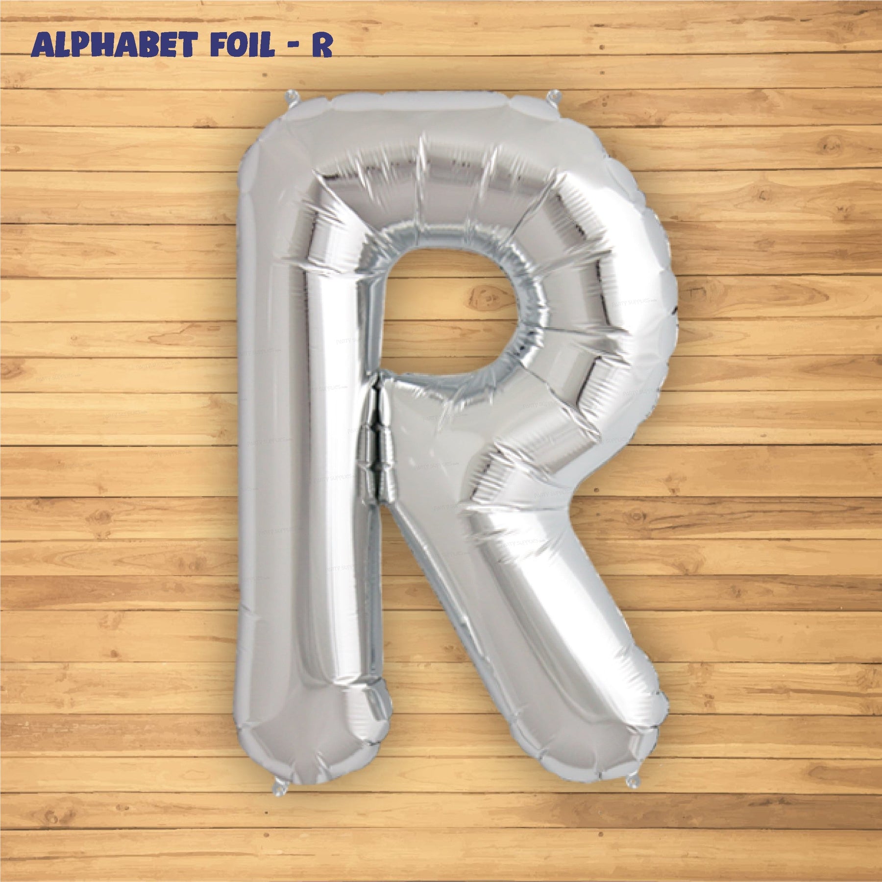 Alphabet R Premium Silver Foil Balloon