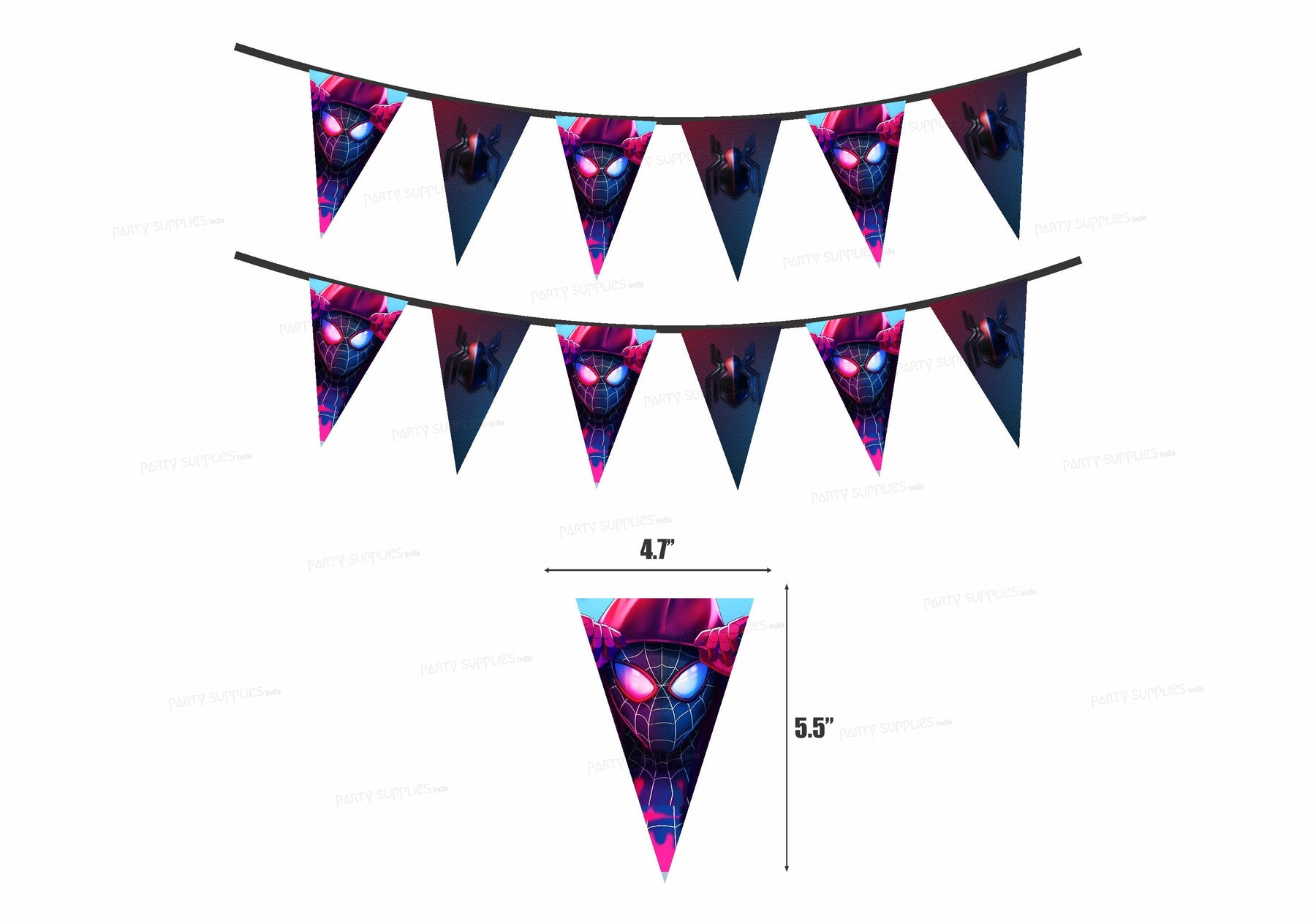 PSI Spidey and his Amazing Friends Theme Flag Bunting