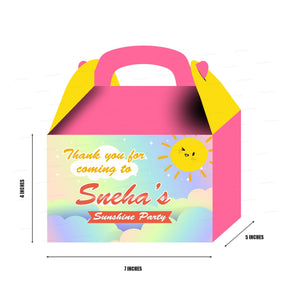 PSI Sunshine Girl Theme Goodie Return Gift Boxes
