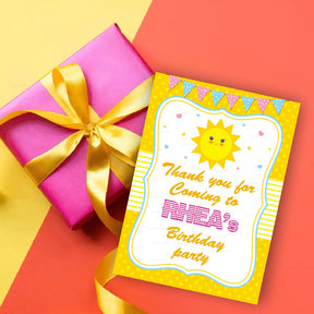 PSI Sunshine Girl Theme Thank You Card