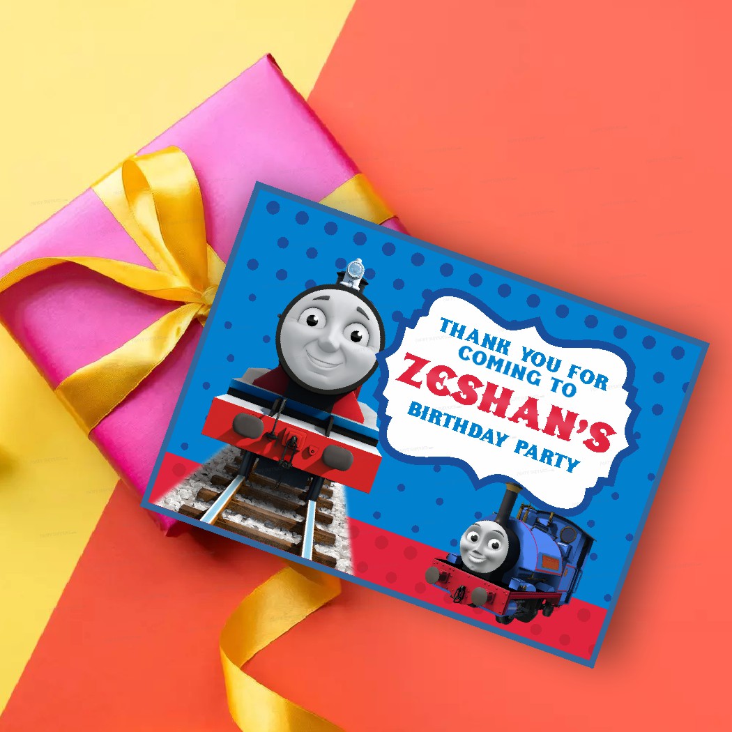 PSI Thomas and Friends Theme Thank You Card