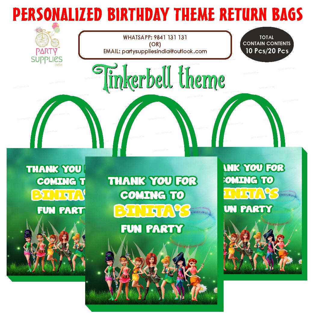 PSI Tinkerbell Theme Return Gift Bag
