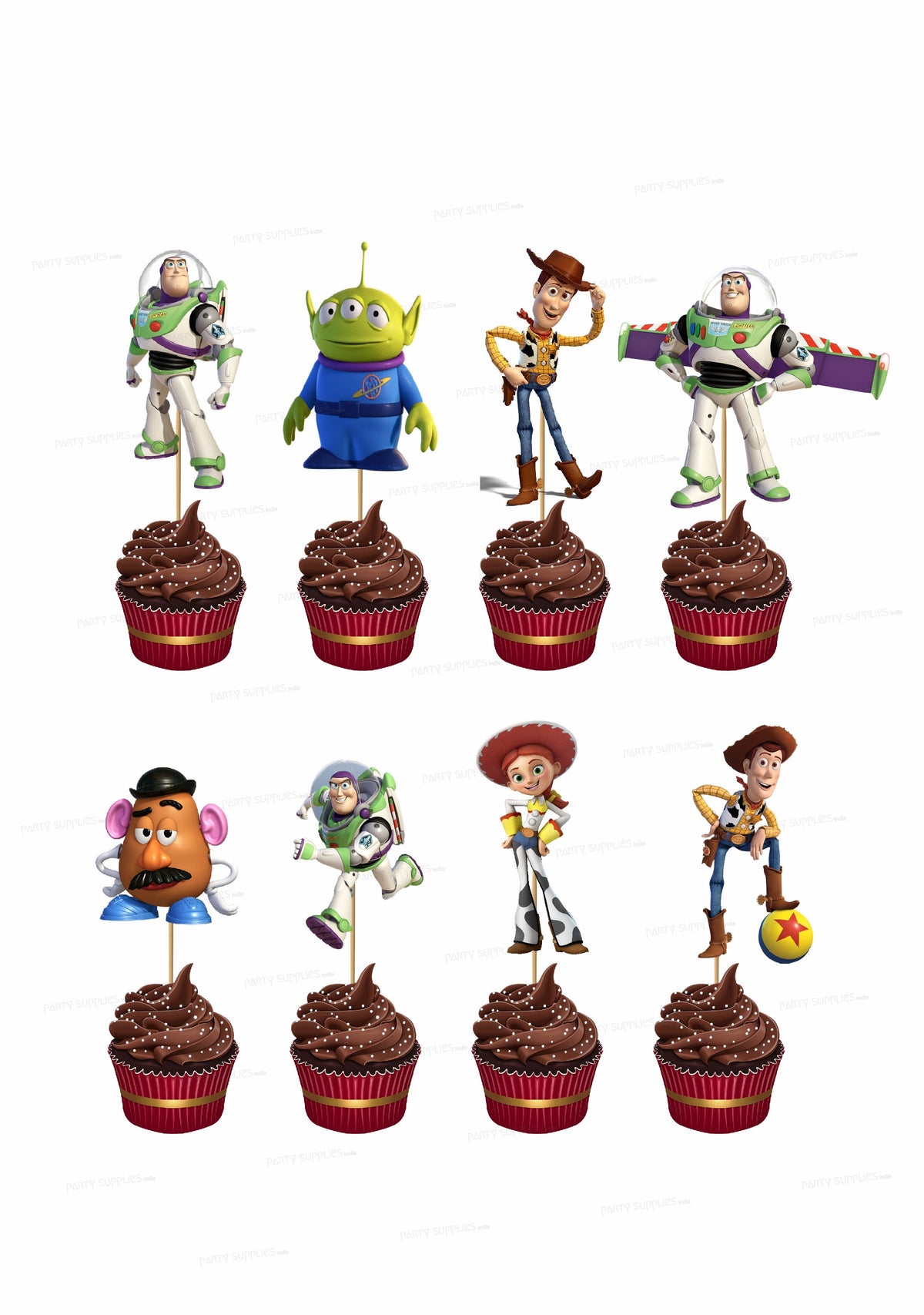 PSI Toy Story Theme Cup Cake Topper
