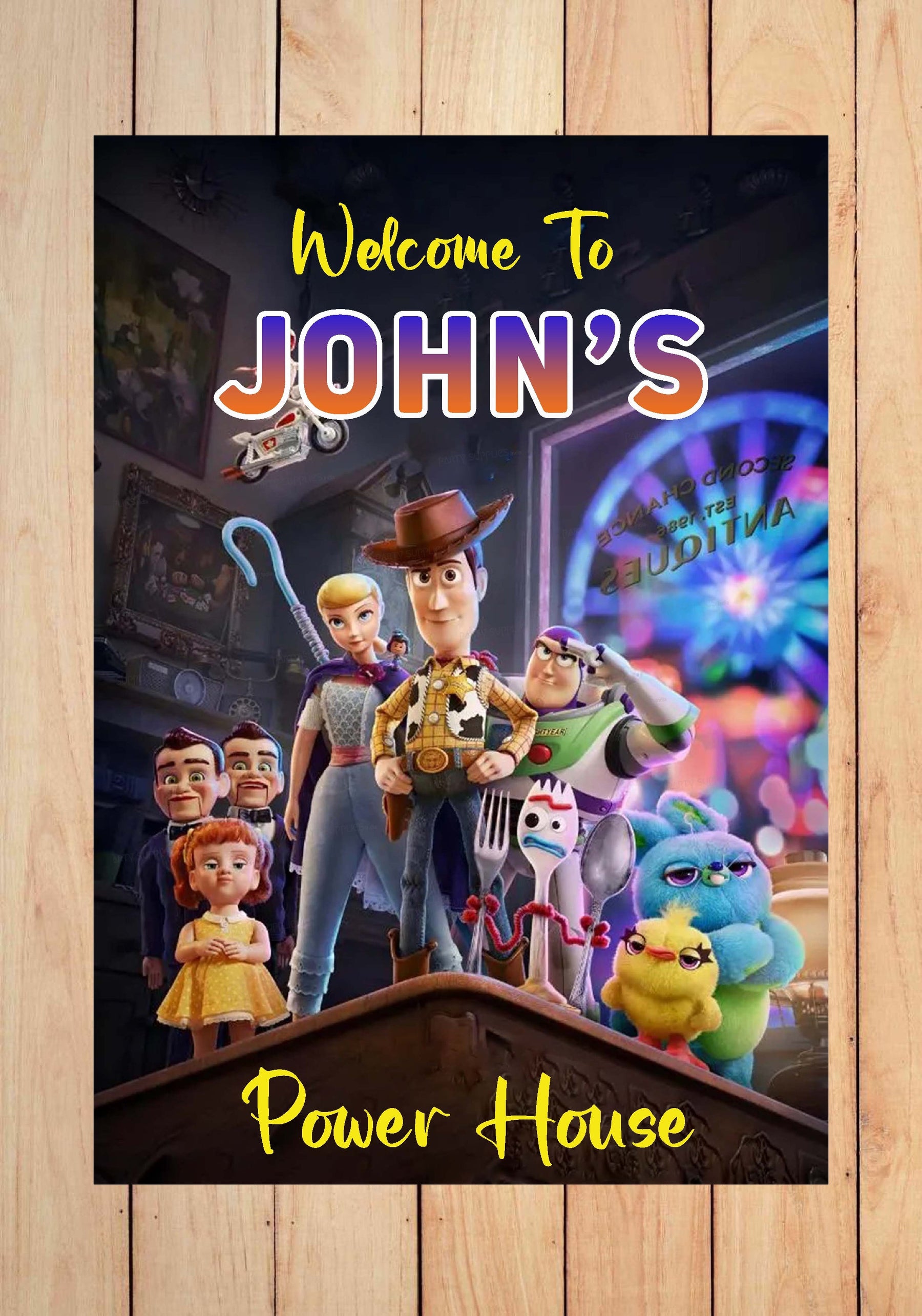 PSI Toy Story Theme Customized Welcome Board