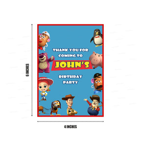 PSI Toy Story Theme Thank You Card