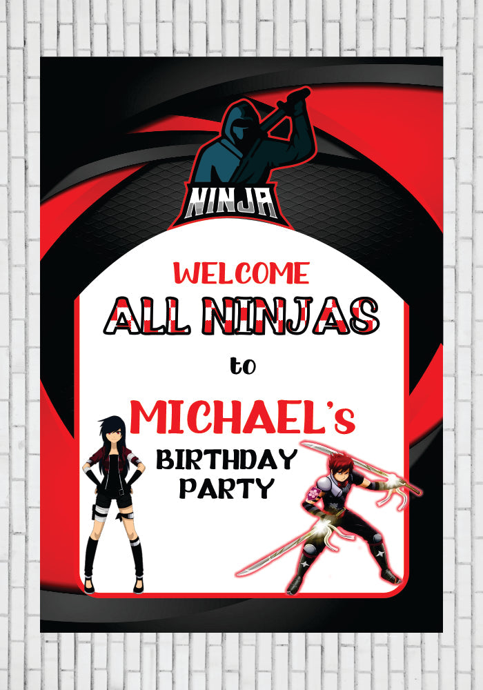PSI Ninja Theme Welcome Board