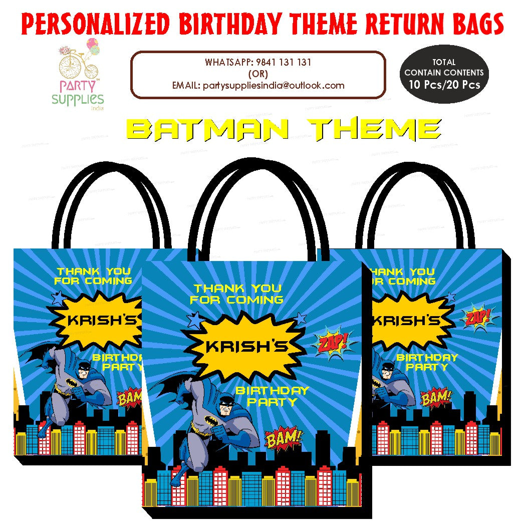 PSI Batman Theme Return Gift Bag