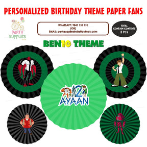 PSI Ben 10 Theme Paper Fan