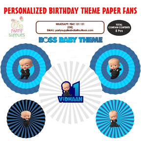 PSI Boss Baby  Theme Paper Fan