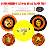 PSI Bumble Bee Theme Paper Fan