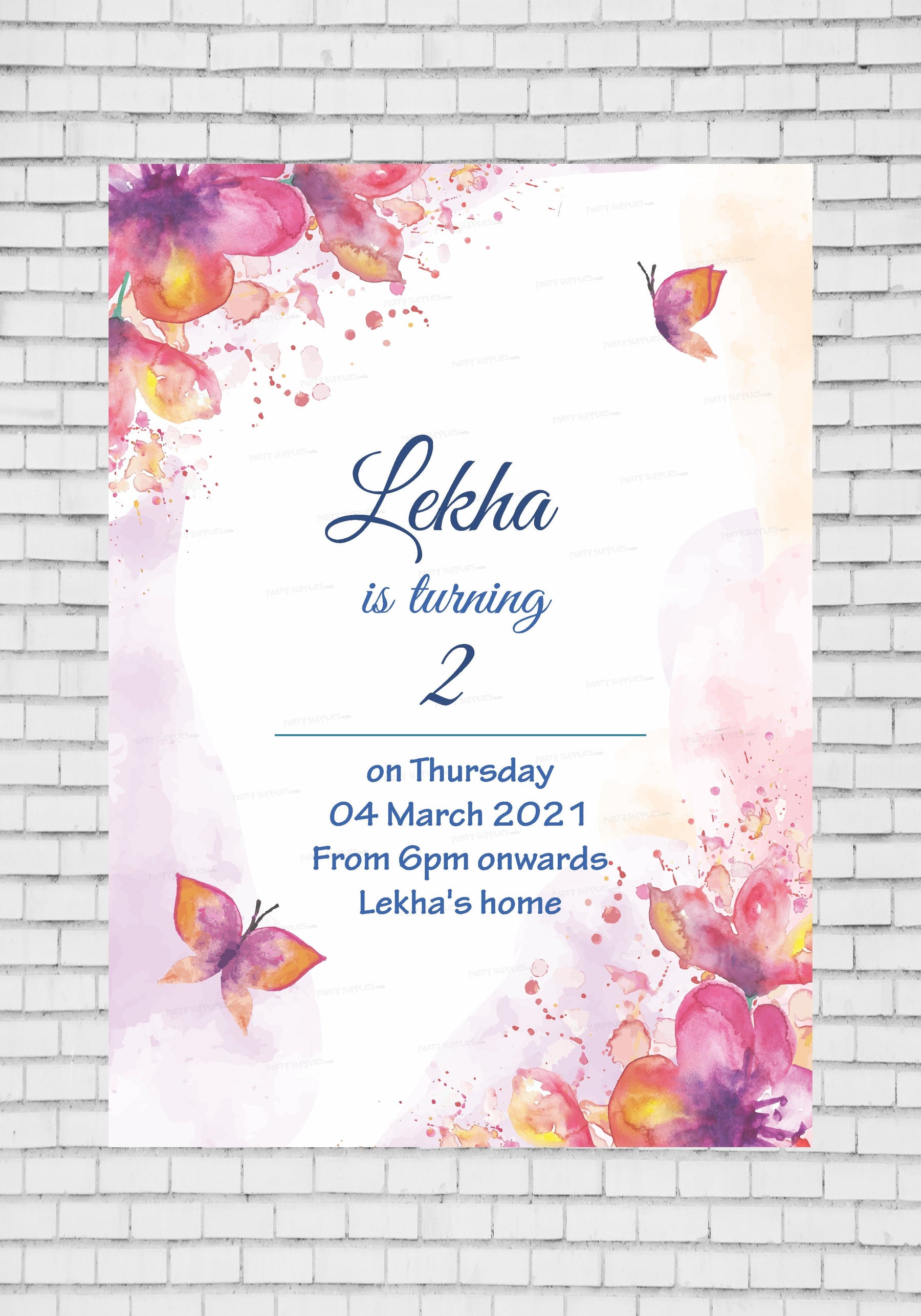 PSI Butterfly Theme Invite