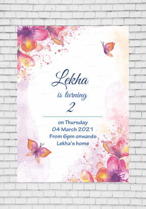 PSI Butterfly Theme Invite