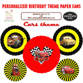 PSI Car Theme Paper Fan