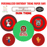 PSI Farm Theme Paper Fan