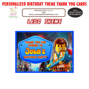 PSI Lego Theme Thank You Card