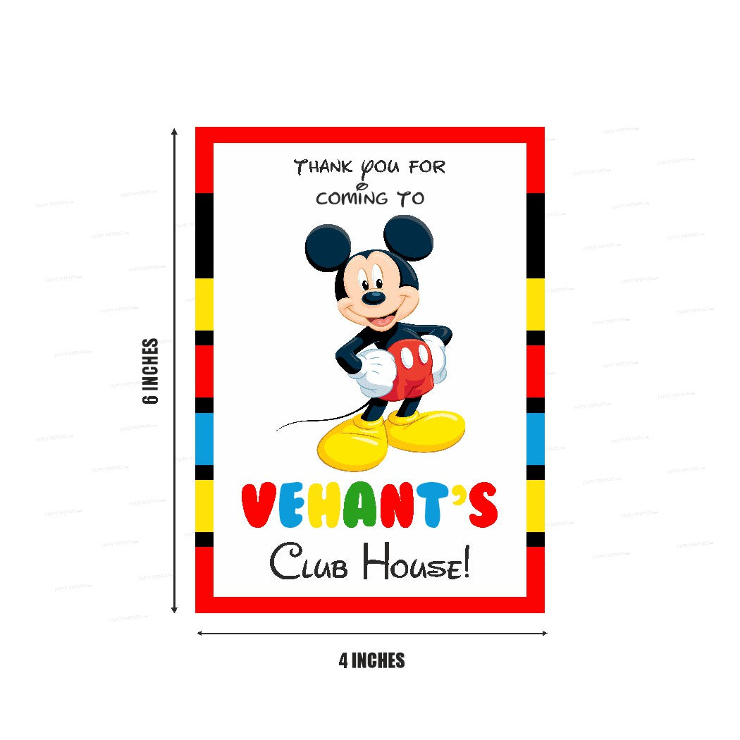 PSI Mickey Mouse Theme Thank You Card