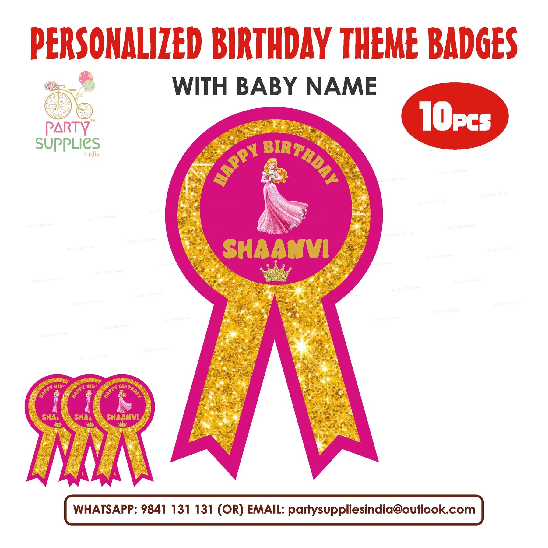 PSI Princess Theme Badges