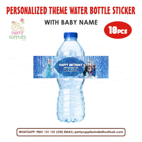 PSI Frozen Theme Water Bottle Sticker