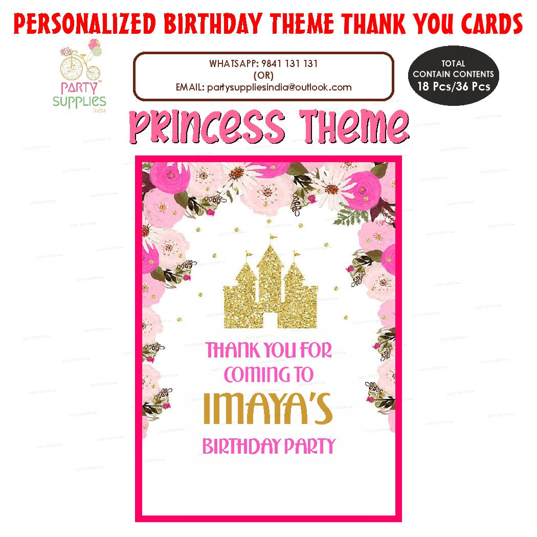 PSI Princess Theme Thank You Card