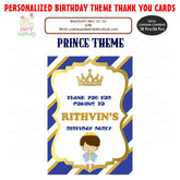 PSI Prince Theme Thank You Card