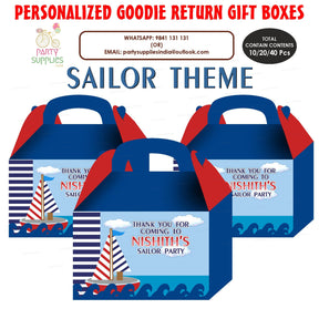 PSI Sailor Theme Goodie Return Gift Boxes