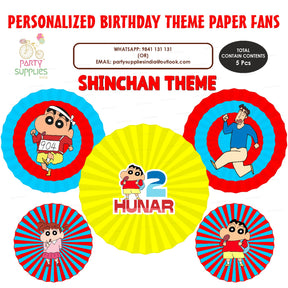 PSI Shinchan Theme Paper Fan