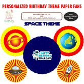 PSI Space Theme Paper Fan