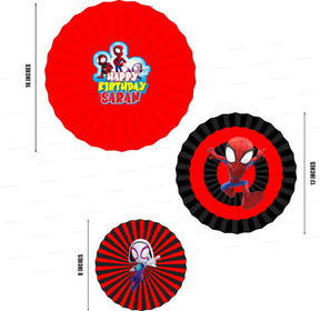 PSI Spidey and his Amazing Friends Theme Paper Fan